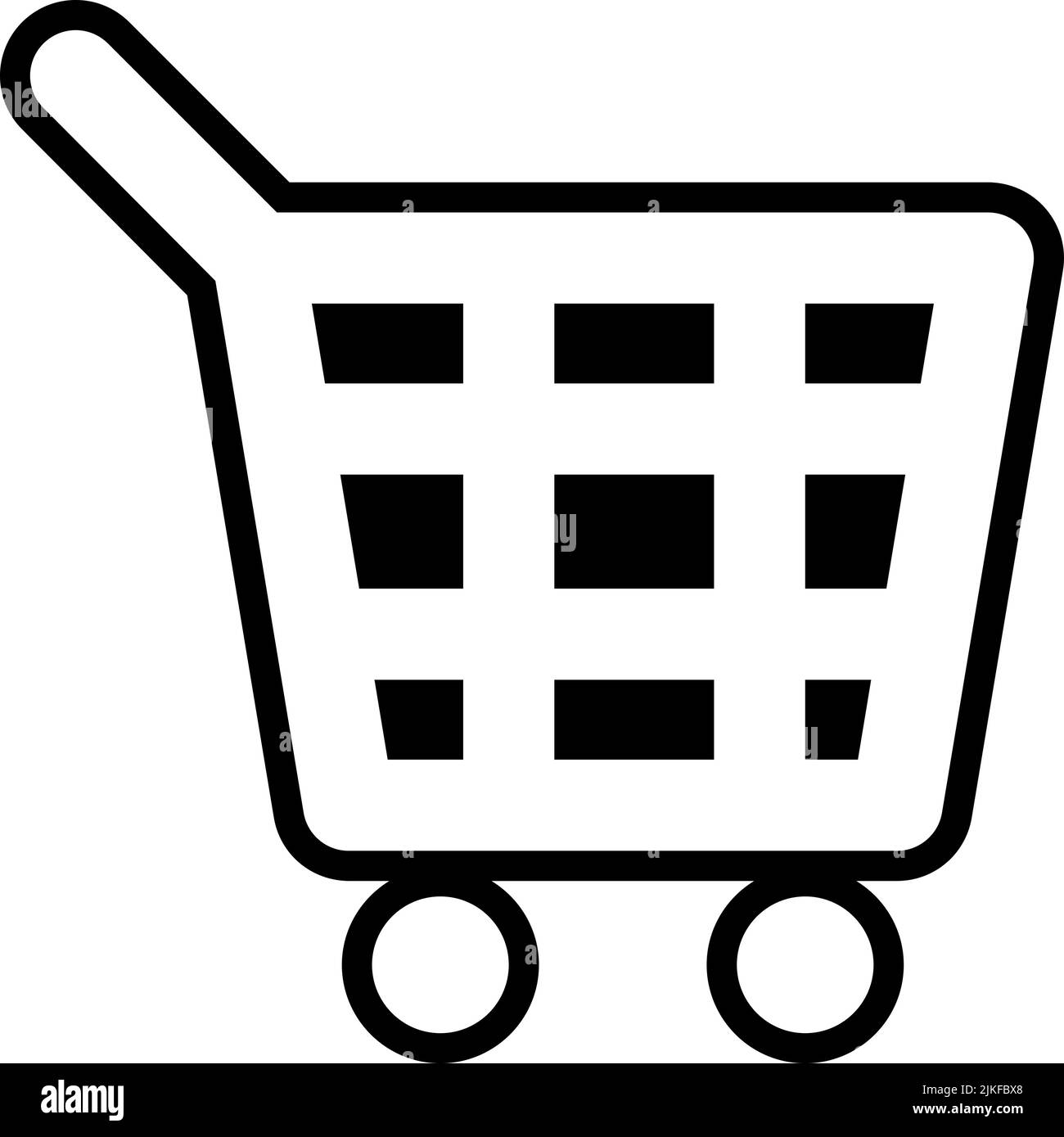 shopping cart icon black vector illustration Stock Vector Image & Art ...