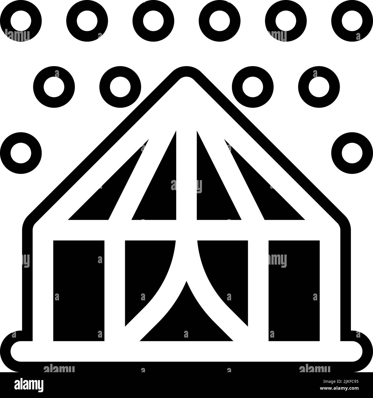 circus tent icon black vector illustration Stock Vector Image & Art - Alamy