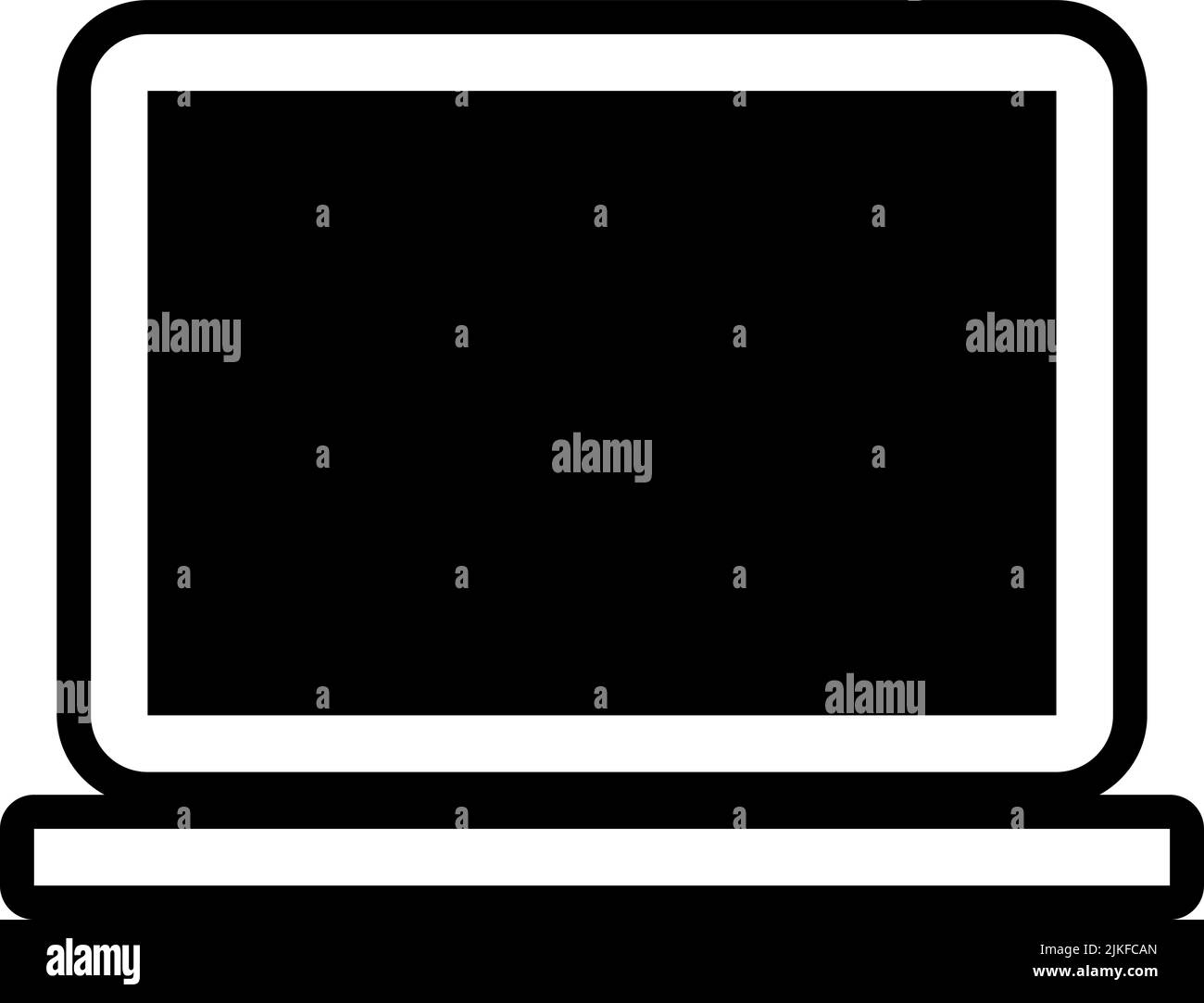 laptop icon black vector illustration Stock Vector Image & Art - Alamy