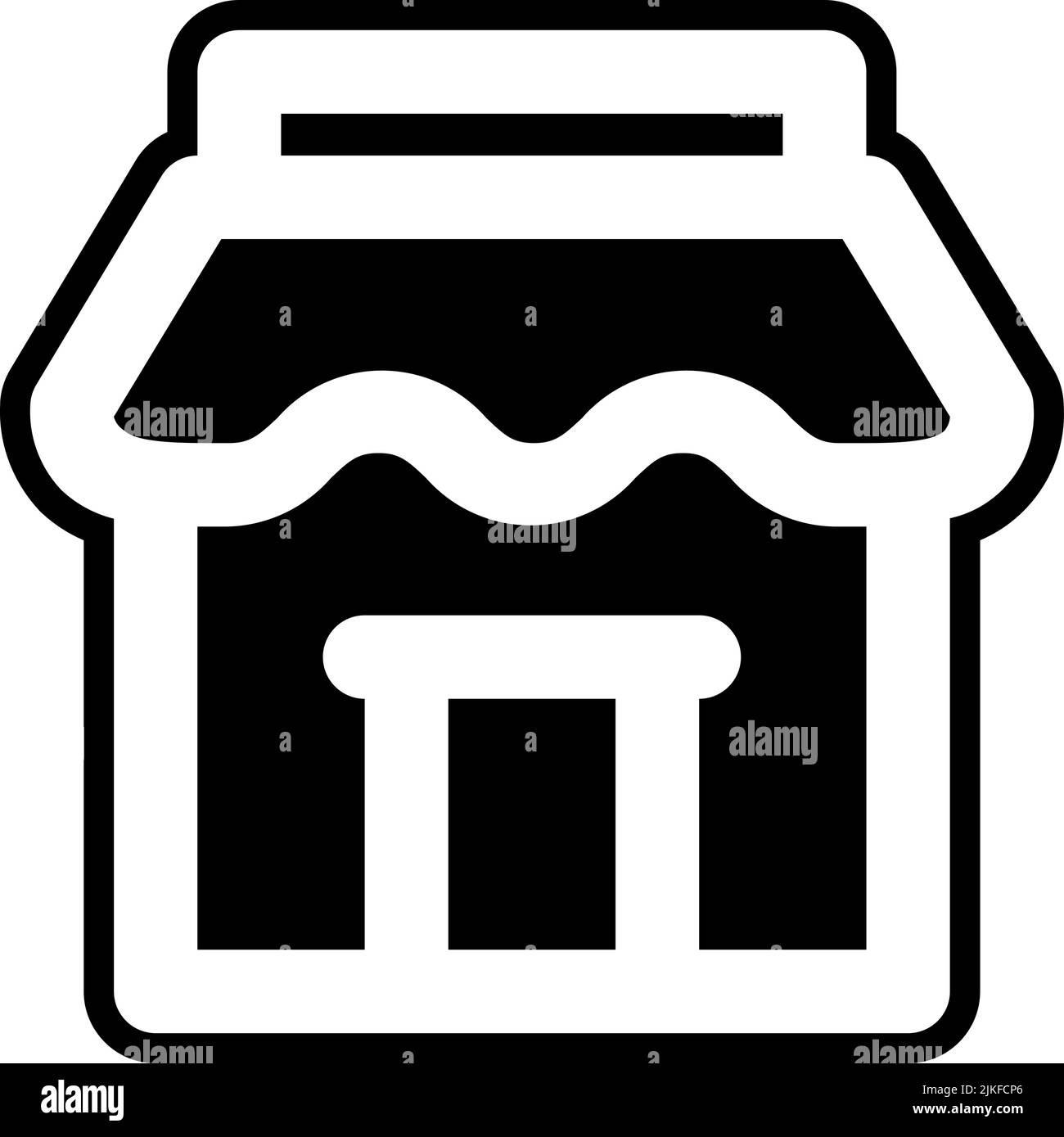 store icon black vector illustration Stock Vector Image & Art - Alamy