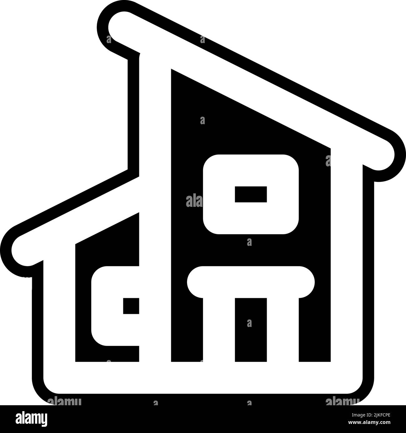 house icon black vector illustration Stock Vector Image & Art - Alamy