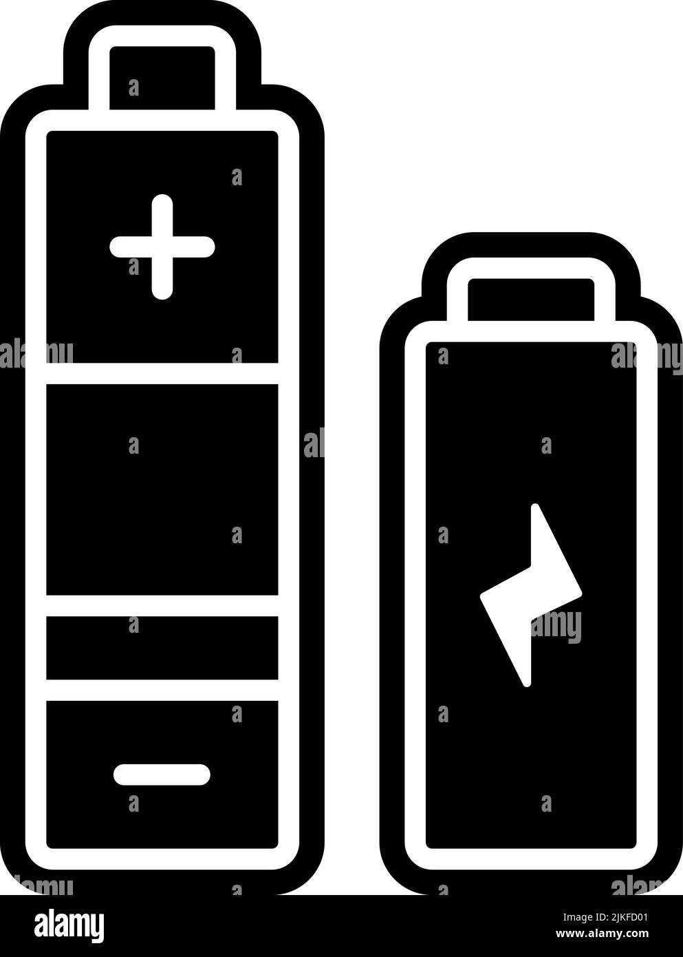 battery icon black vector illustration Stock Vector Image & Art - Alamy
