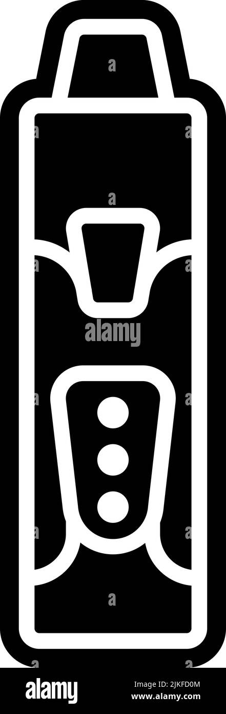 vape icon black vector illustration Stock Vector Image & Art - Alamy
