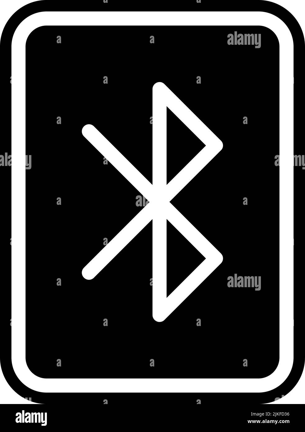 bluetooth icon black vector illustration Stock Vector Image & Art Alamy