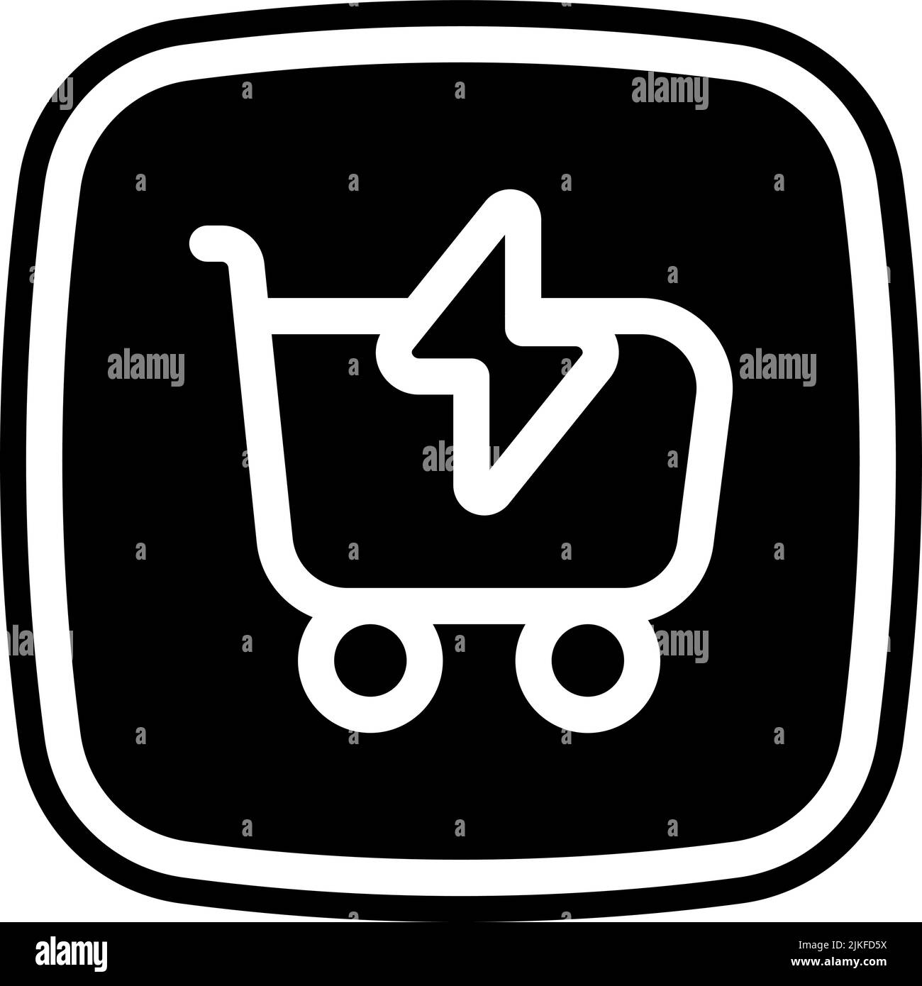 shopping cart icon black vector illustration Stock Vector Image & Art ...