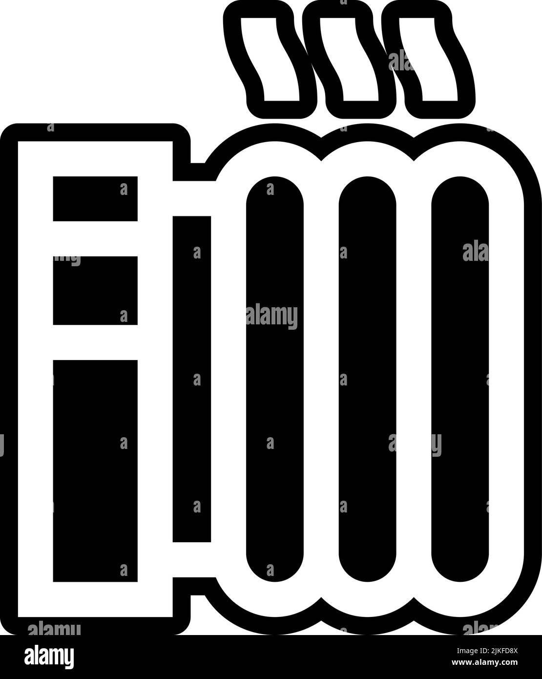 heater icon black vector illustration Stock Vector Image & Art - Alamy