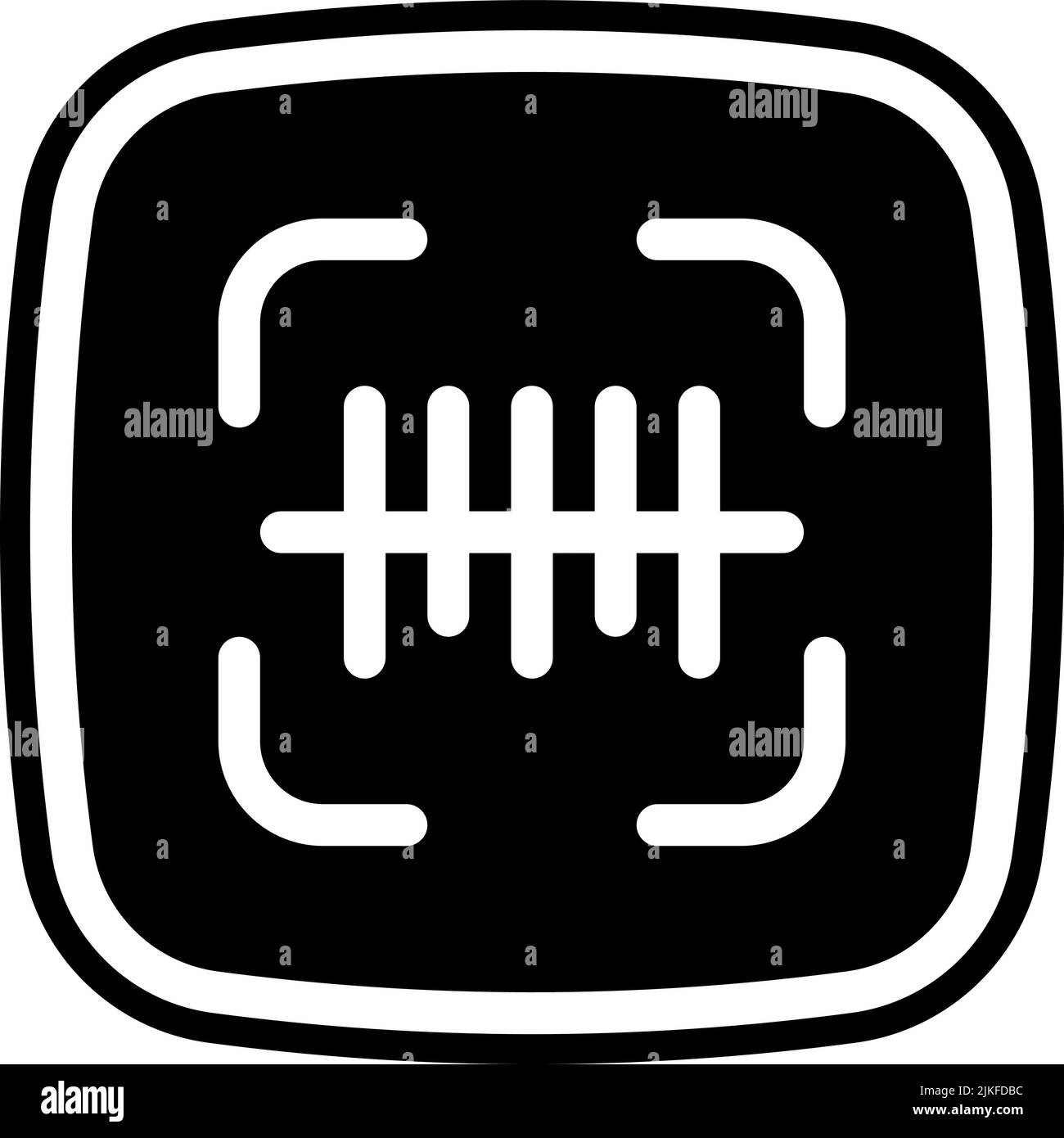 barcode icon black vector illustration Stock Vector Image & Art - Alamy