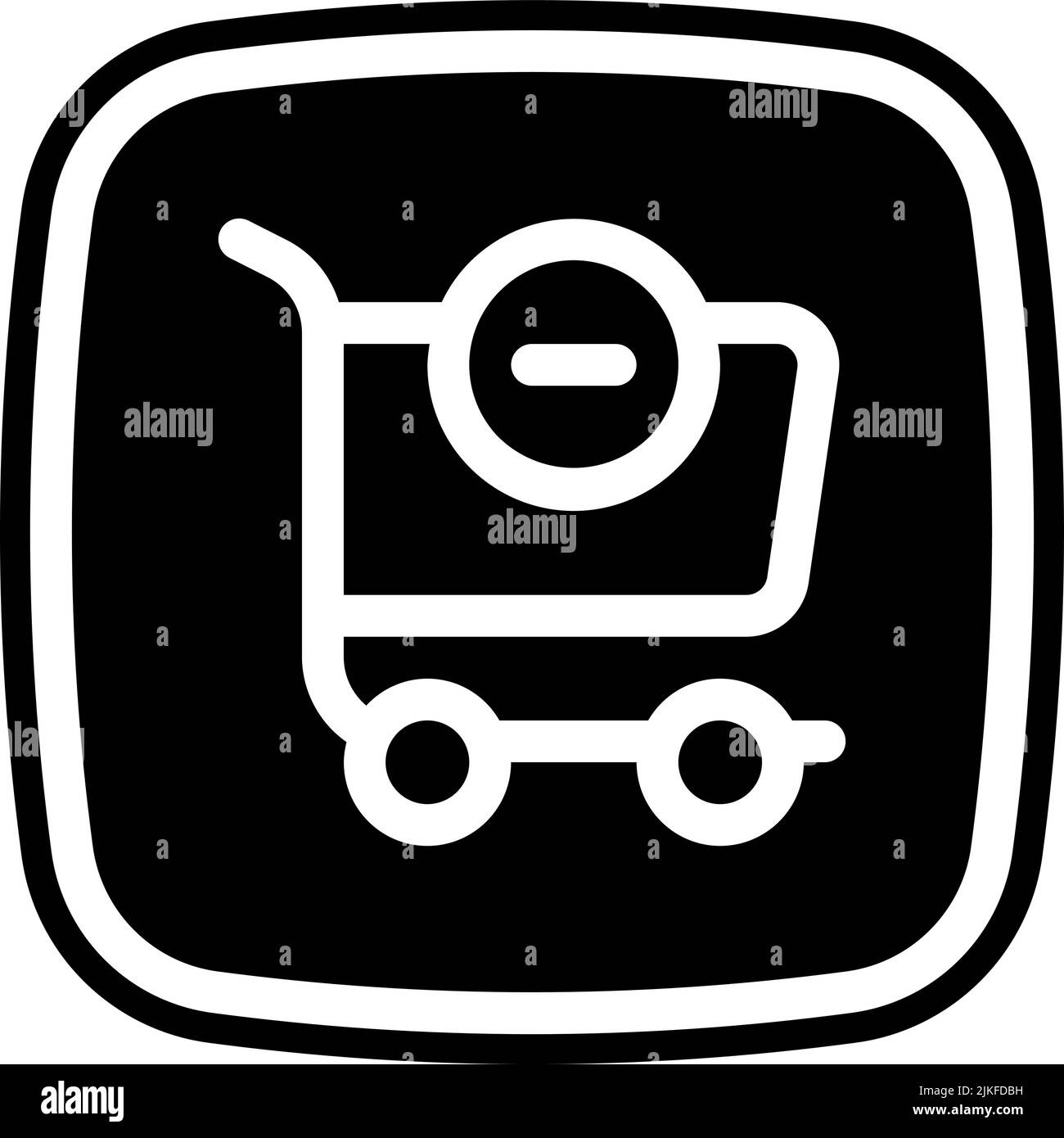 shopping cart icon black vector illustration Stock Vector Image & Art