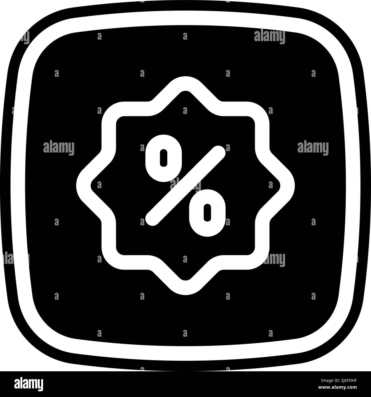 discount label icon black vector illustration Stock Vector Image & Art ...