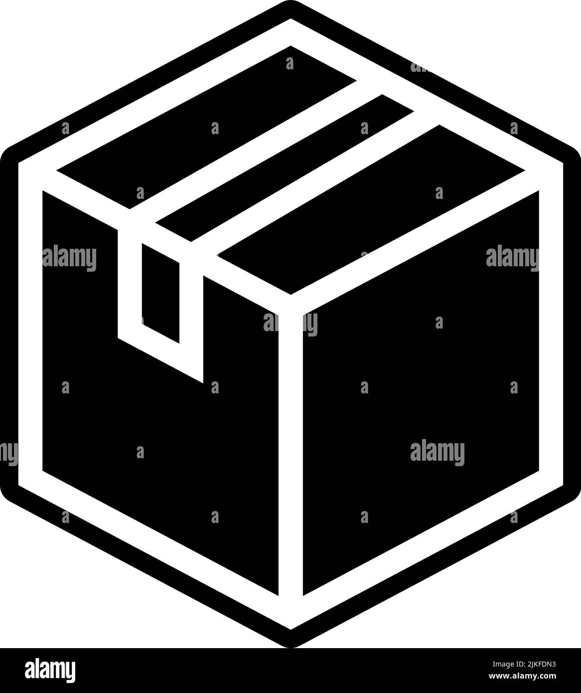 packing icon black vector illustration Stock Vector Image & Art - Alamy