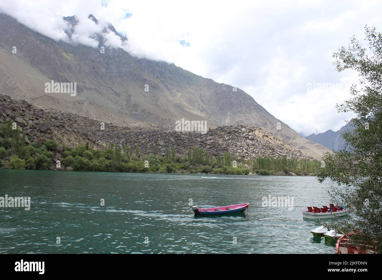 Upper kachura lake.Pakistan Stock Photo