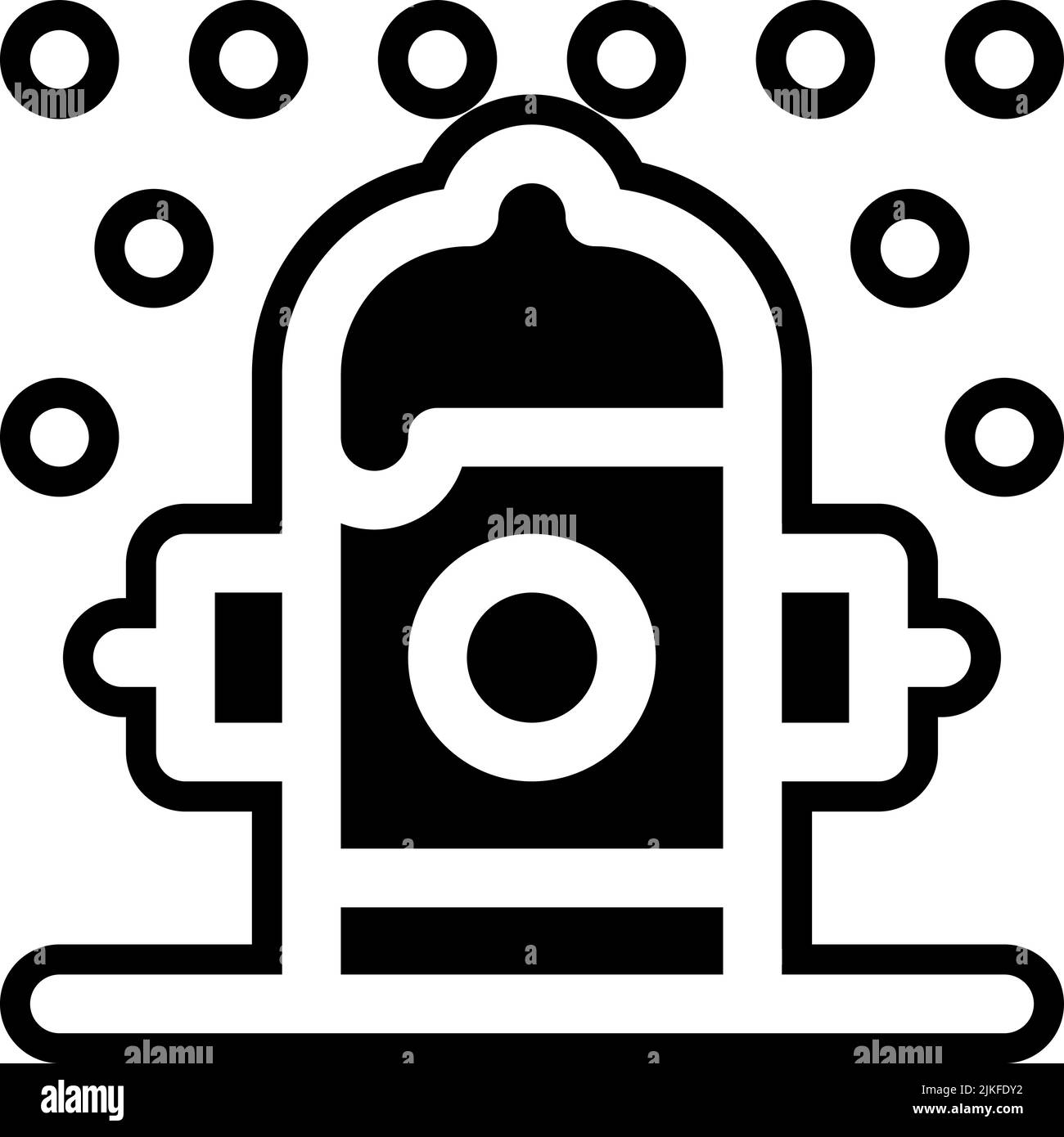 fire hydrant icon black vector illustration Stock Vector Image & Art ...