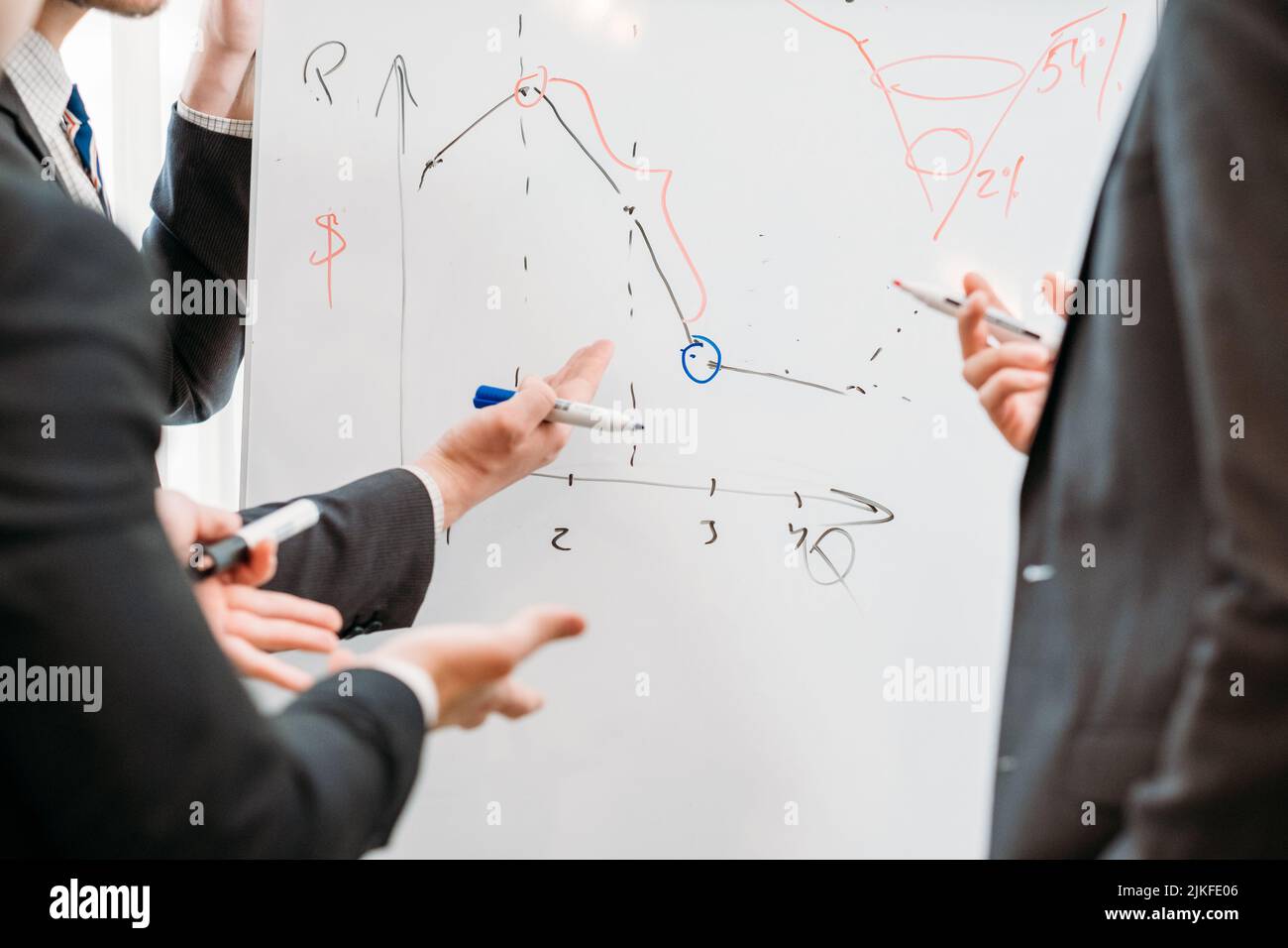 office meeting discuss argument business diagram Stock Photo - Alamy