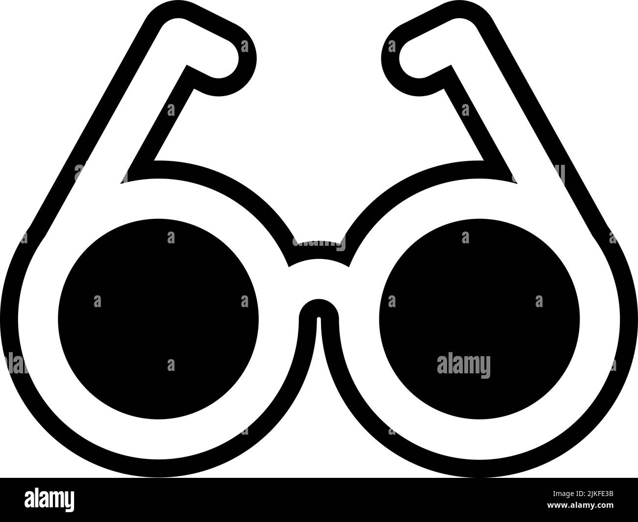 eyeglasses icon black vector illustration Stock Vector Image & Art - Alamy