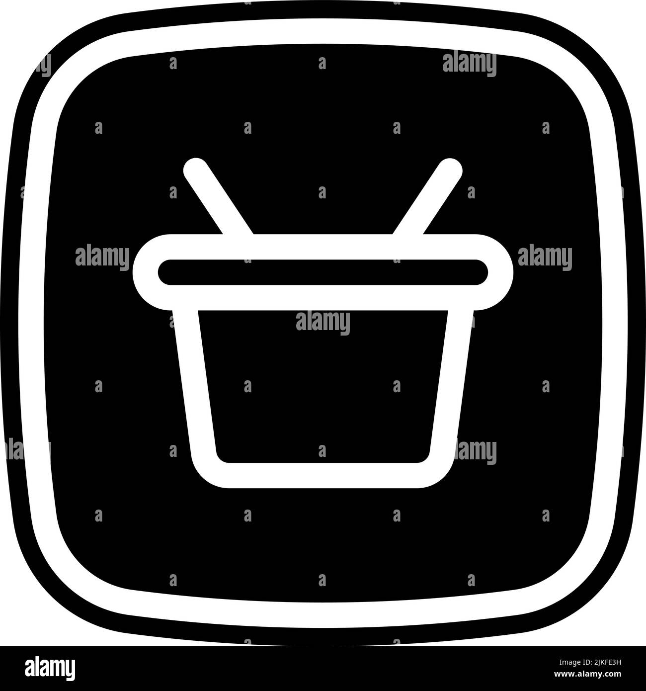 shopping basket icon black vector illustration Stock Vector Image & Art ...