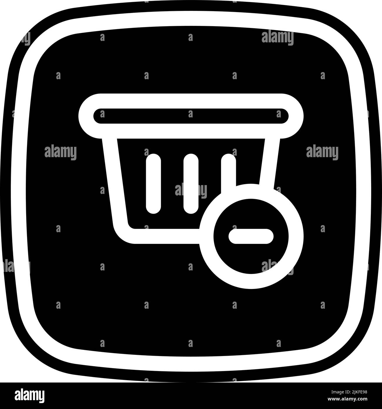 shopping basket icon black vector illustration Stock Vector Image & Art ...