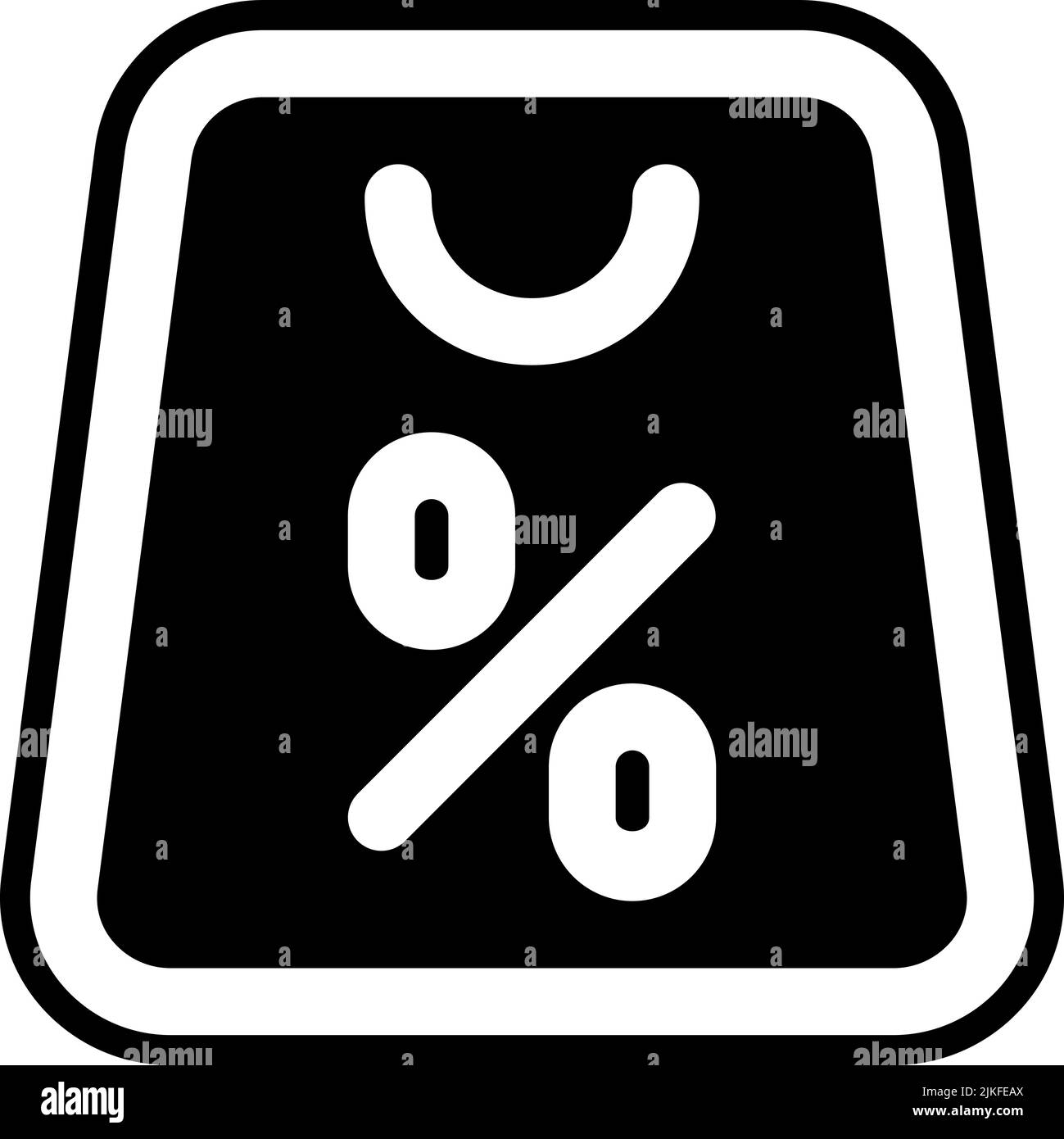shopping bag icon black vector illustration Stock Vector Image & Art ...