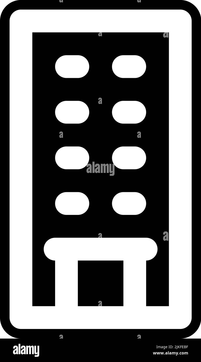 building icon black vector illustration Stock Vector Image & Art - Alamy