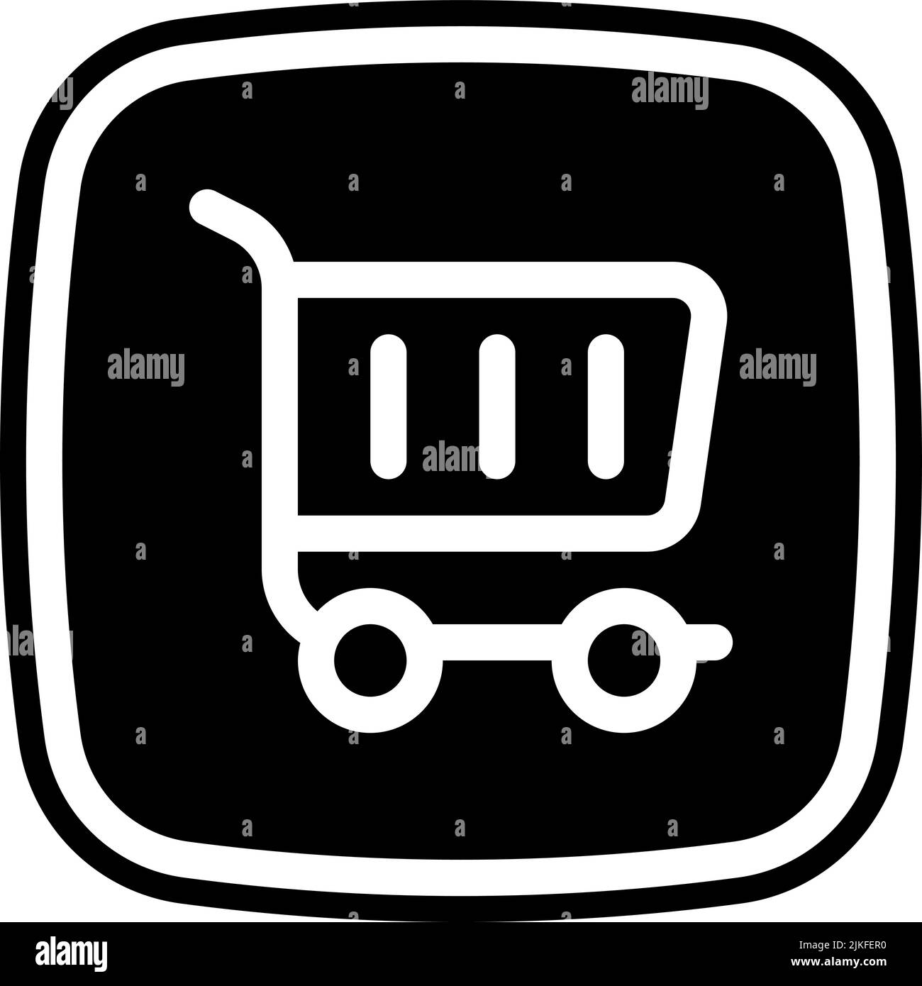 shopping cart icon black vector illustration Stock Vector Image & Art ...