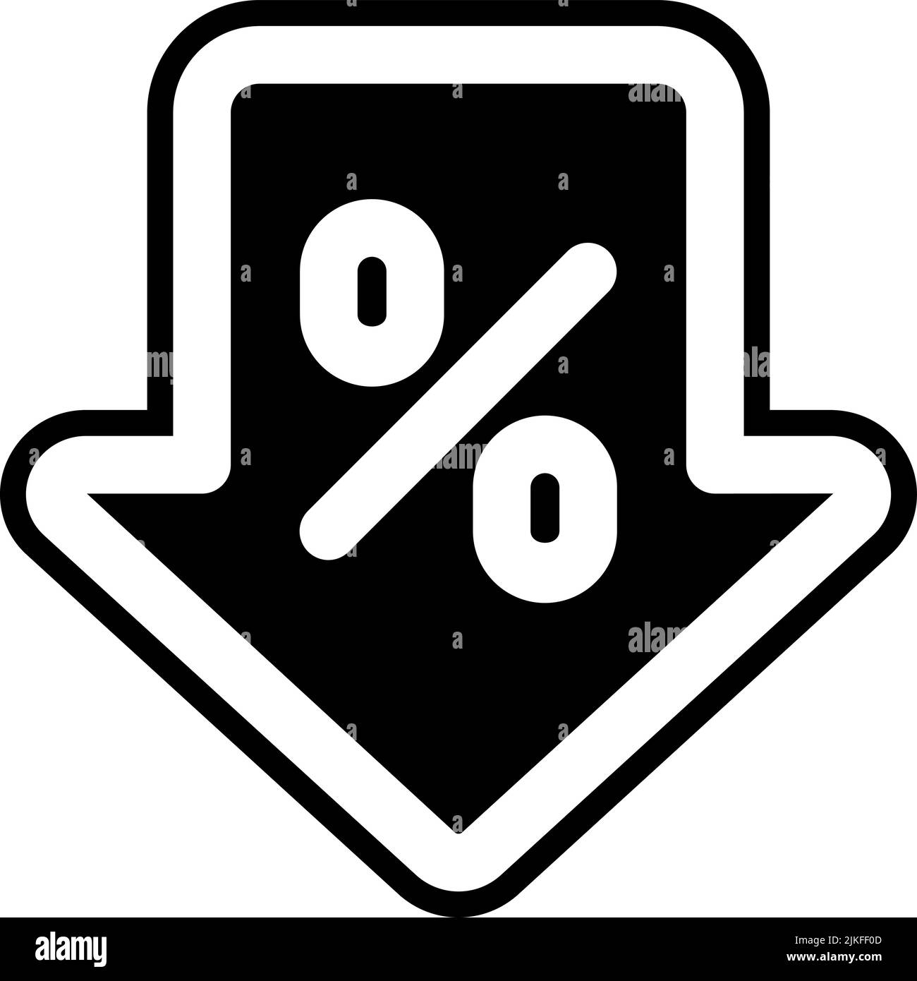 discount label icon black vector illustration Stock Vector Image & Art ...