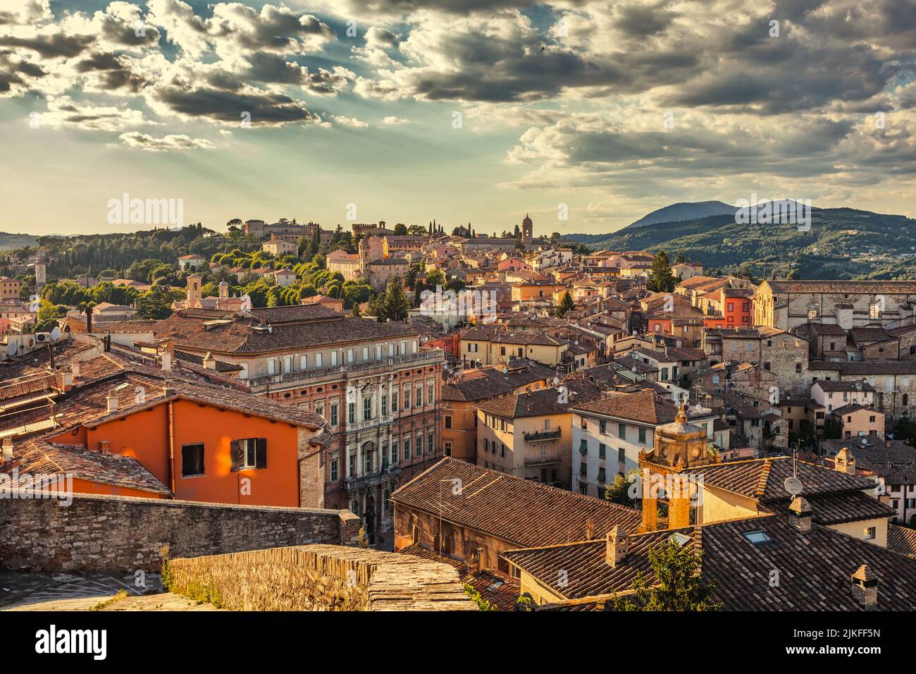 Perugia, Italy landscape, cityscape view Stock Photo