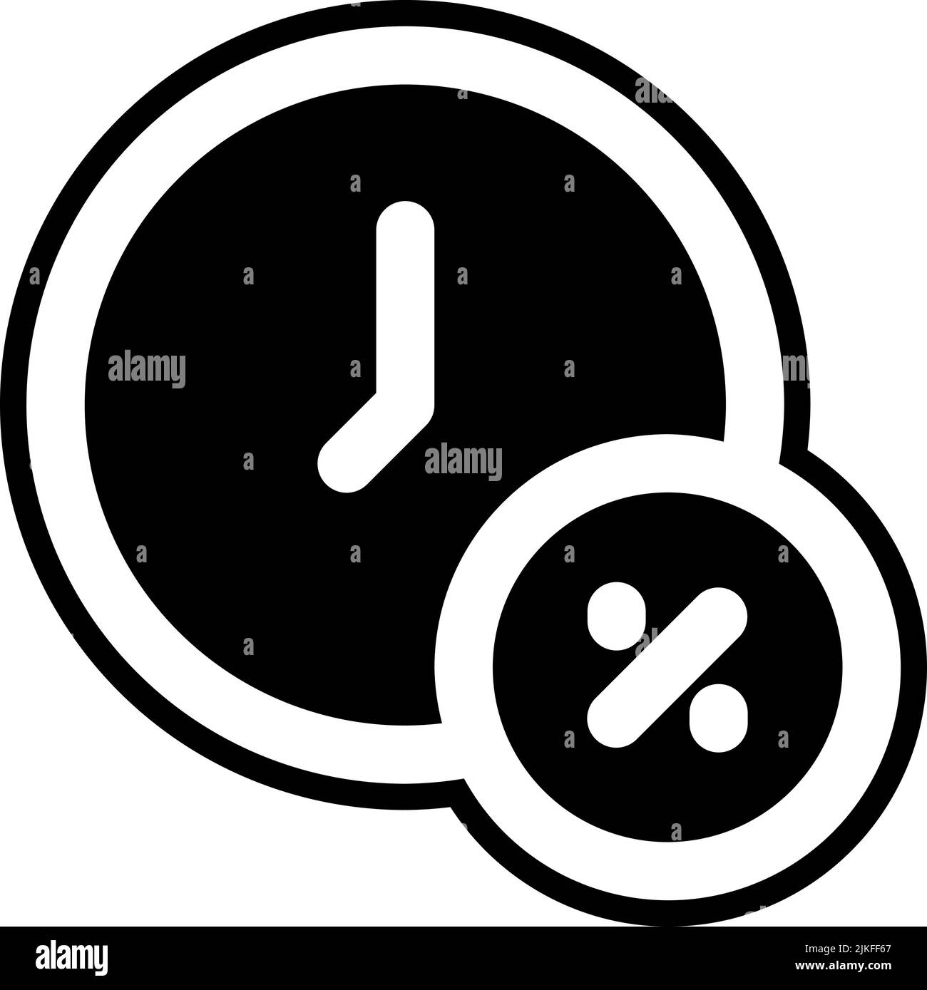time icon black vector illustration Stock Vector Image & Art - Alamy
