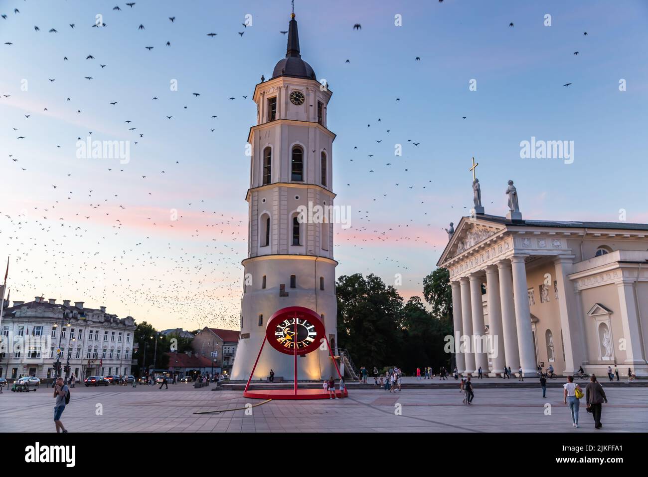 The capital of Lithuania - Vilnius Stock Photo