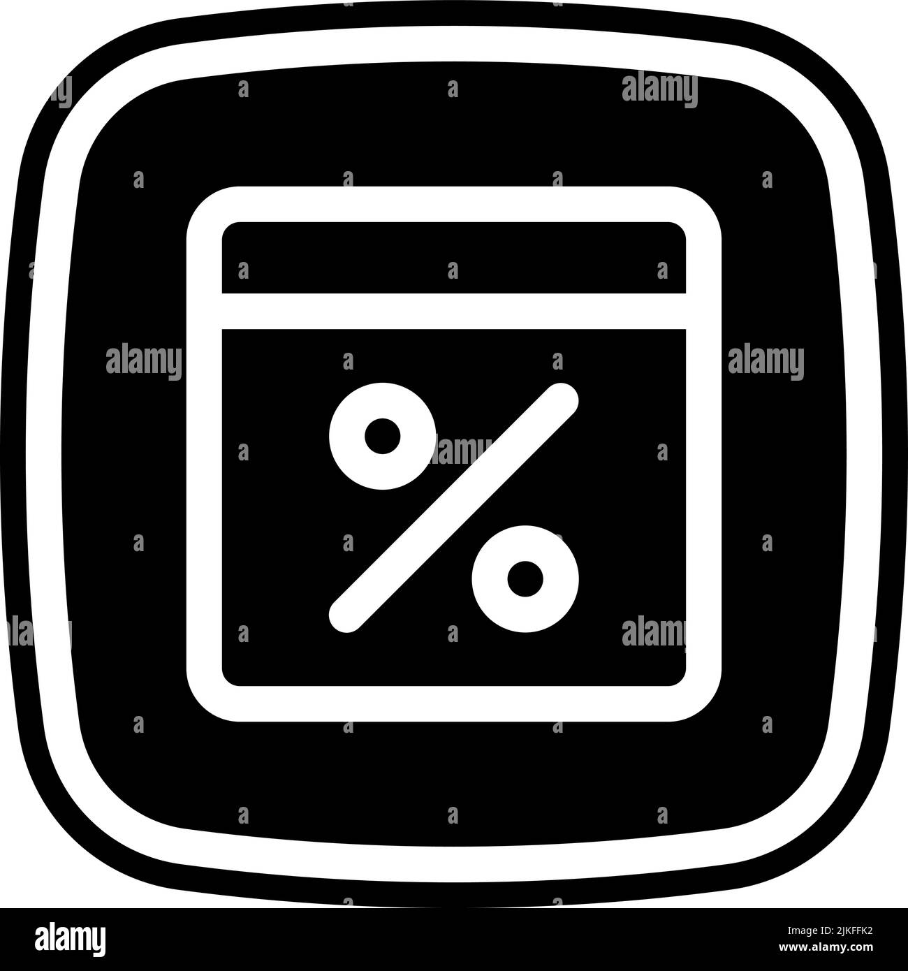 discount label icon black vector illustration Stock Vector Image & Art ...