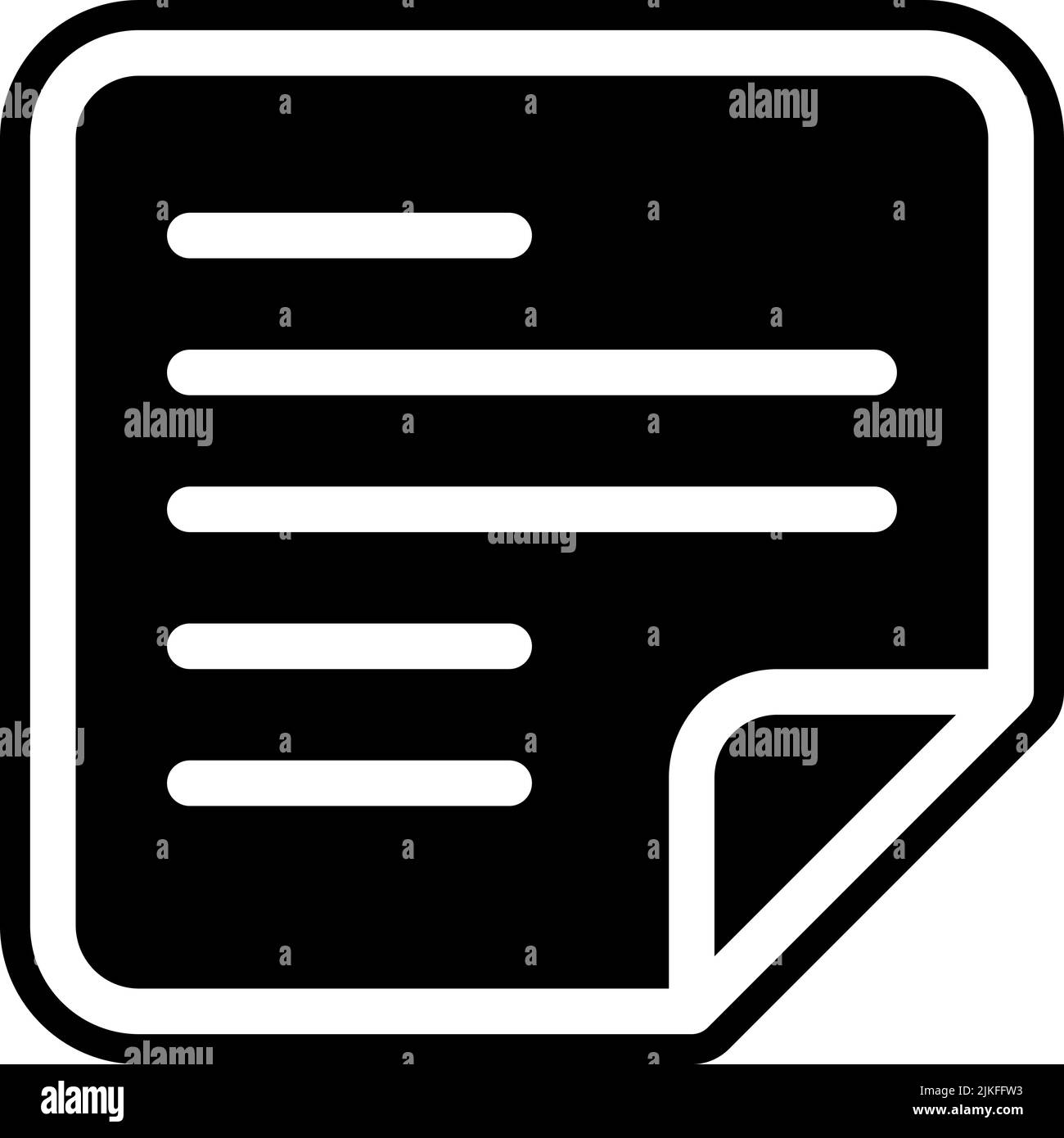 notes icon black vector illustration Stock Vector Image & Art Alamy