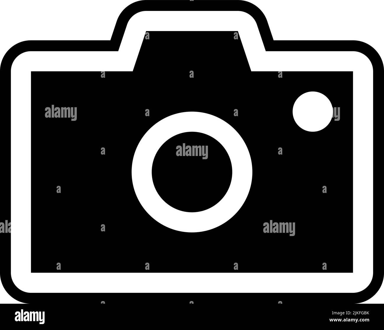 camera icon black vector illustration Stock Vector Image & Art - Alamy