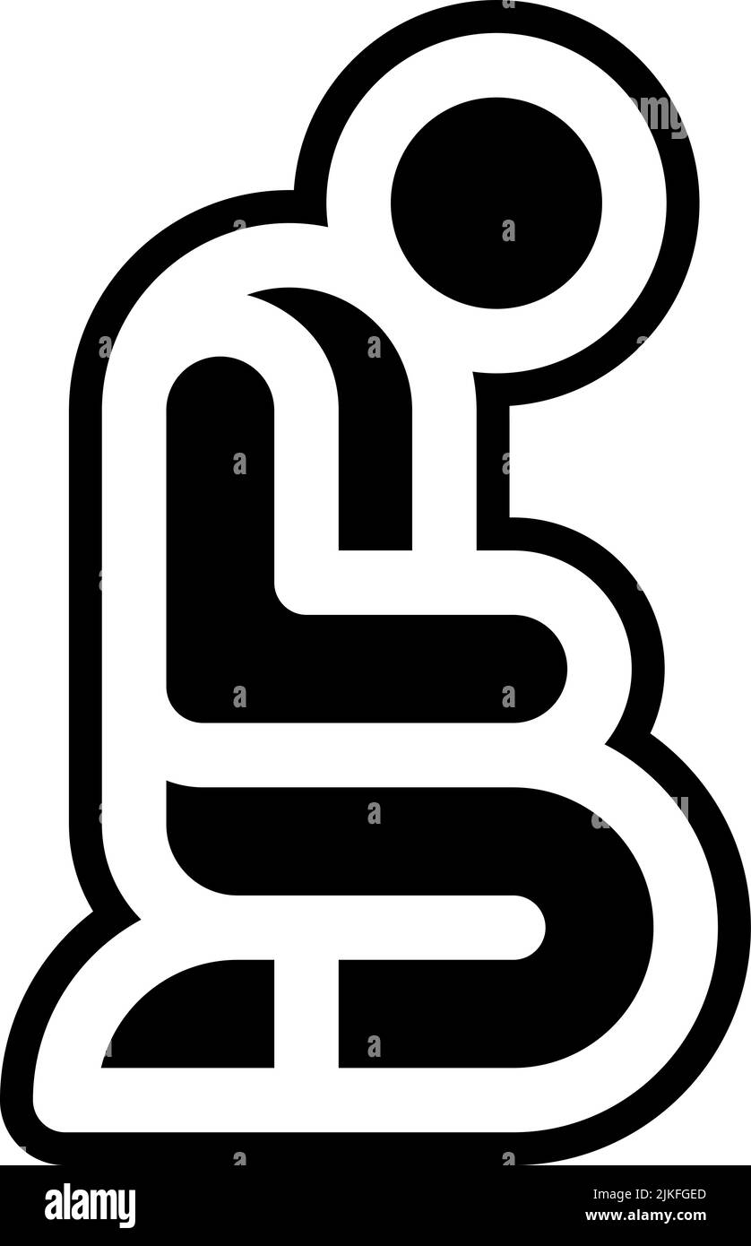 kneel icon black vector illustration Stock Vector Image & Art - Alamy