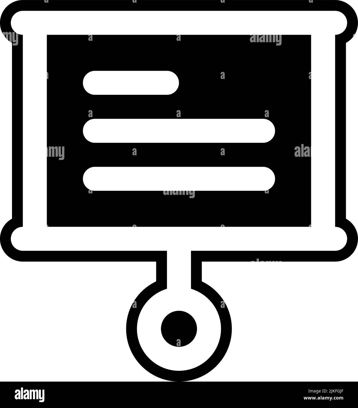 presentation icon black vector illustration Stock Vector Image & Art ...