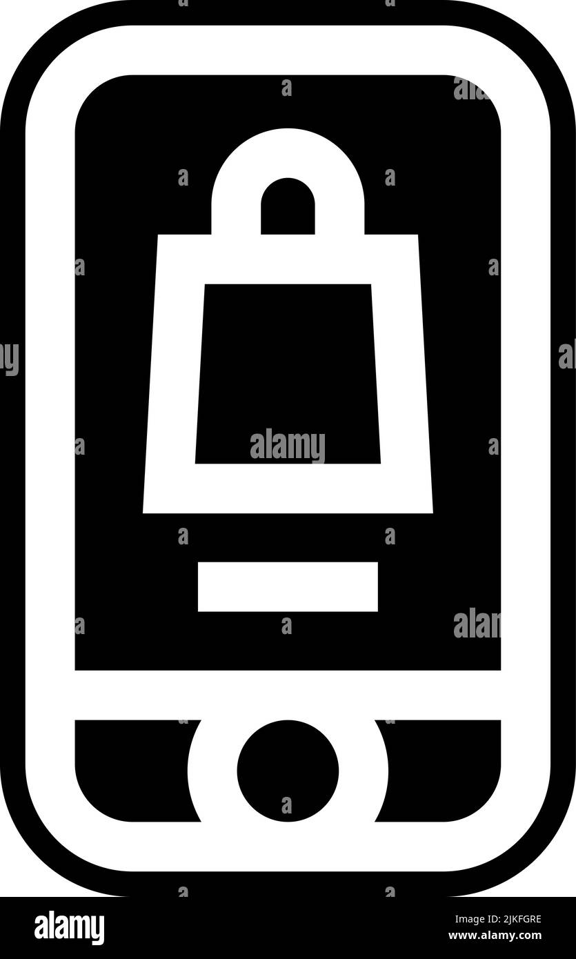 ecommerce icon black vector illustration Stock Vector Image & Art - Alamy