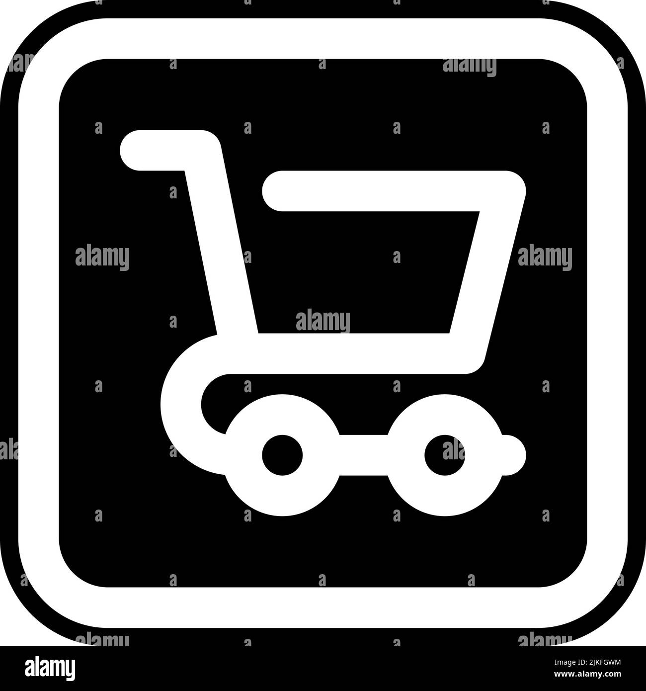shopping cart icon black vector illustration Stock Vector Image & Art ...