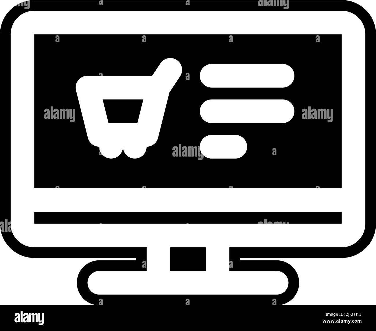 ecommerce icon black vector illustration Stock Vector Image & Art - Alamy