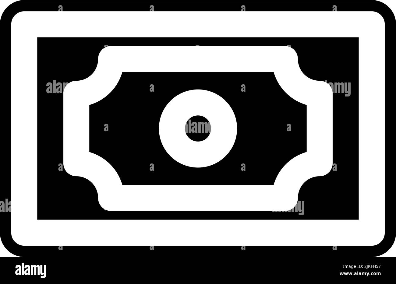 money icon black vector illustration Stock Vector Image & Art - Alamy