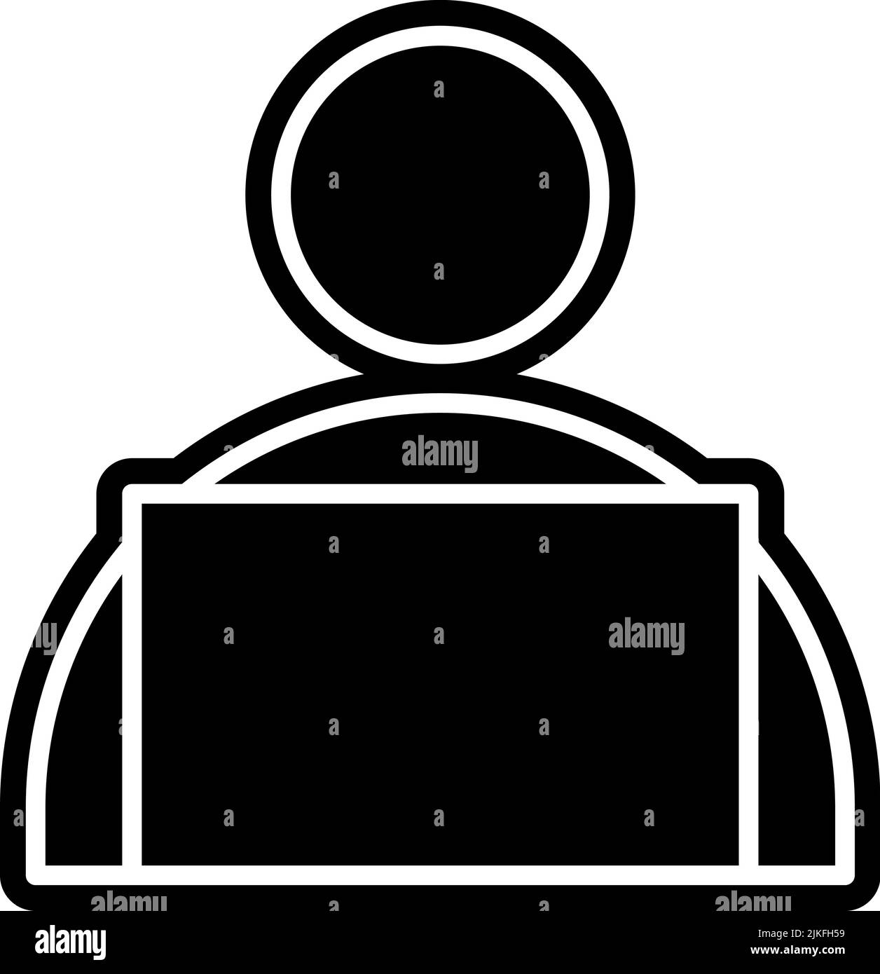 student icon black vector illustration Stock Vector Image & Art - Alamy