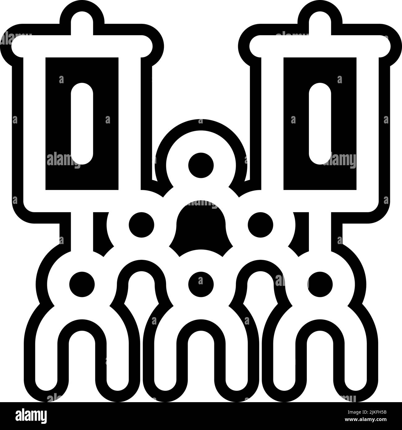 people icon black vector illustration Stock Vector Image & Art - Alamy