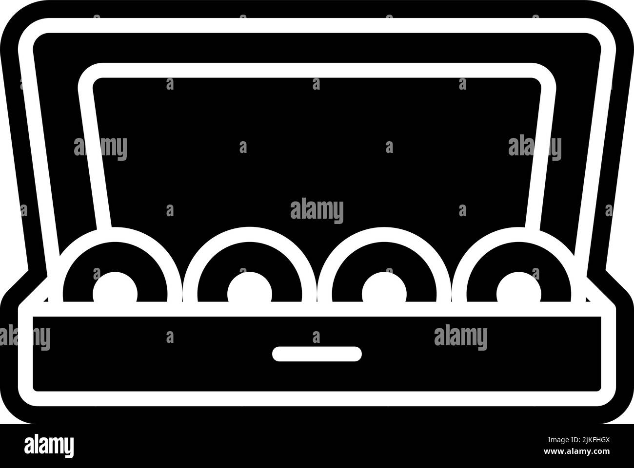 battery icon black vector illustration Stock Vector Image & Art - Alamy