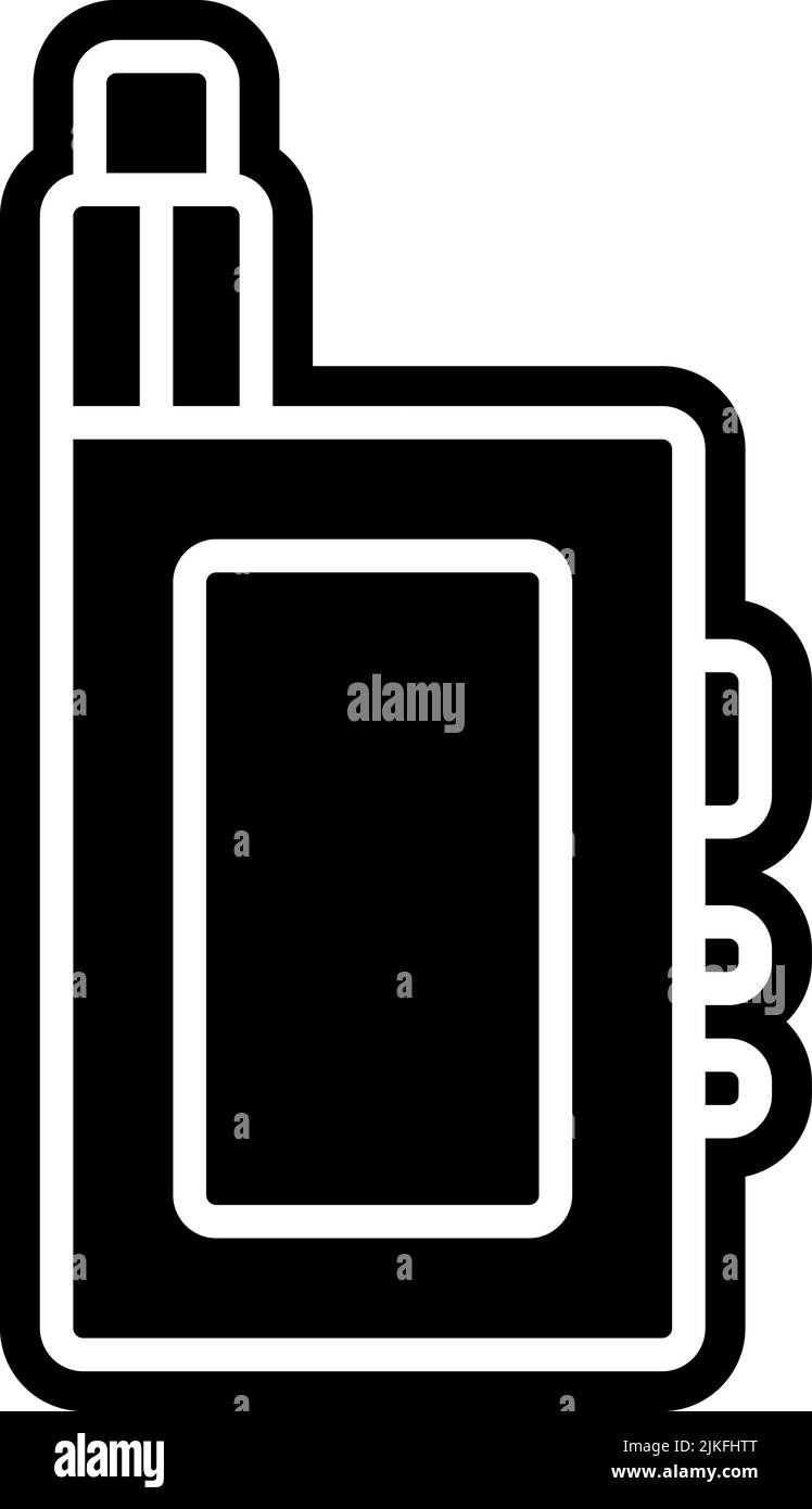 vape icon black vector illustration Stock Vector Image & Art - Alamy