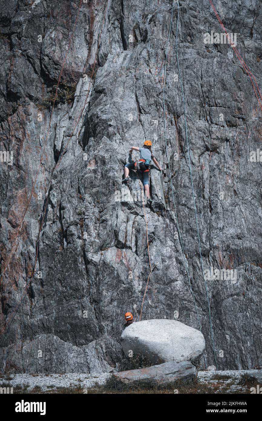 Les Gaillands Rock Climbing training for beginners near Chamonix