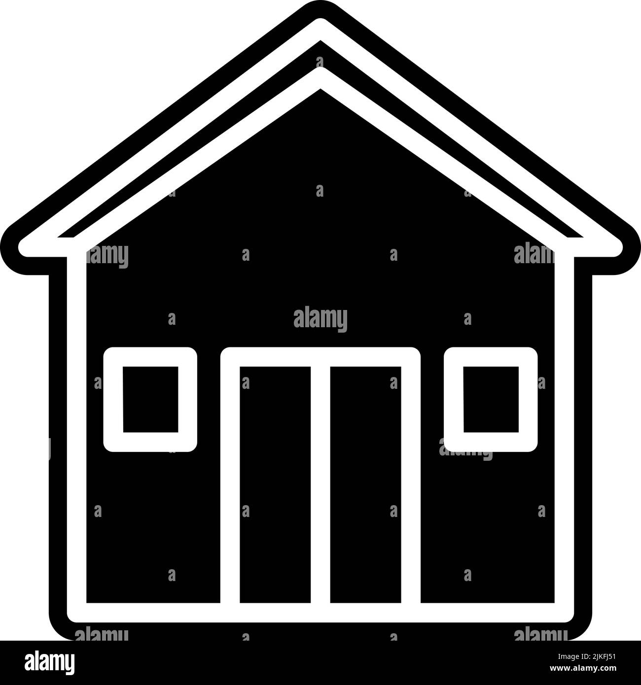 warehouse icon black vector illustration Stock Vector Image & Art - Alamy