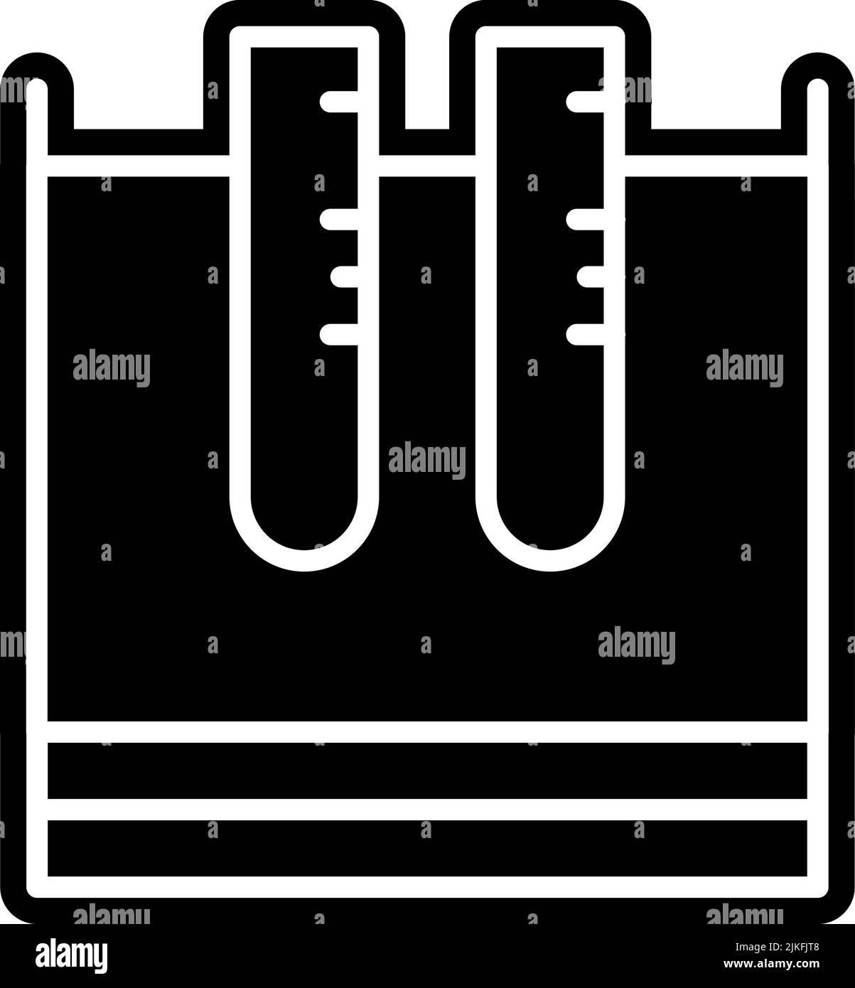 laboratory equipment icon black vector illustration Stock Vector Image