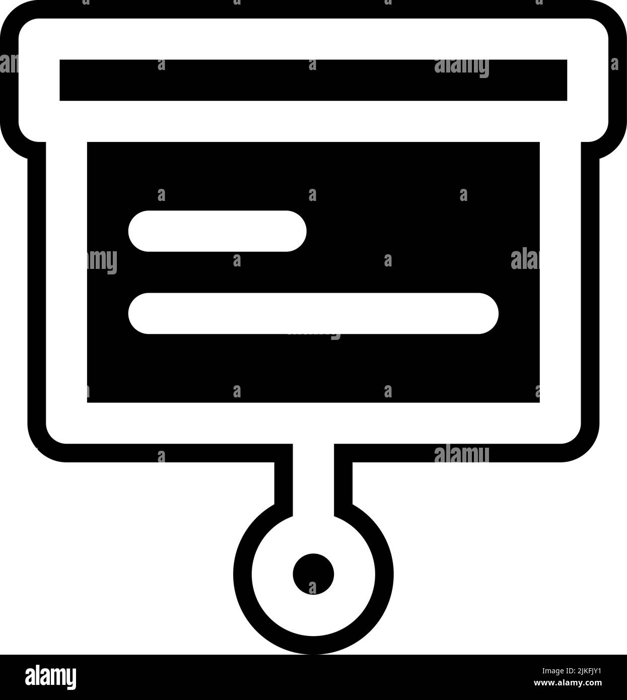 presentation icon black vector illustration Stock Vector Image & Art ...