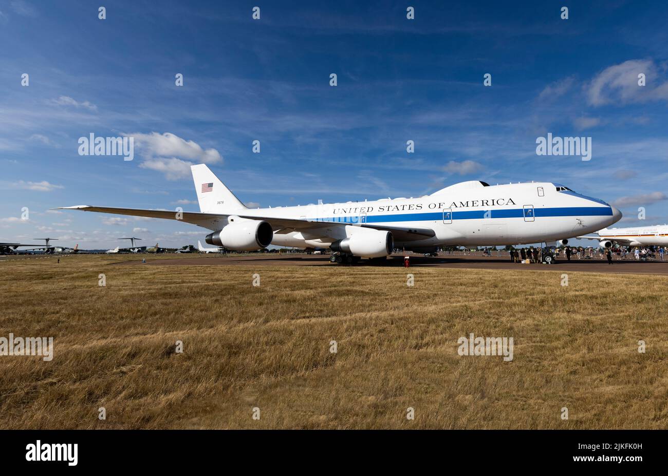 Boeing E-4B Nightwatch at the 2022 Royal International Air Tattoo Stock Photo