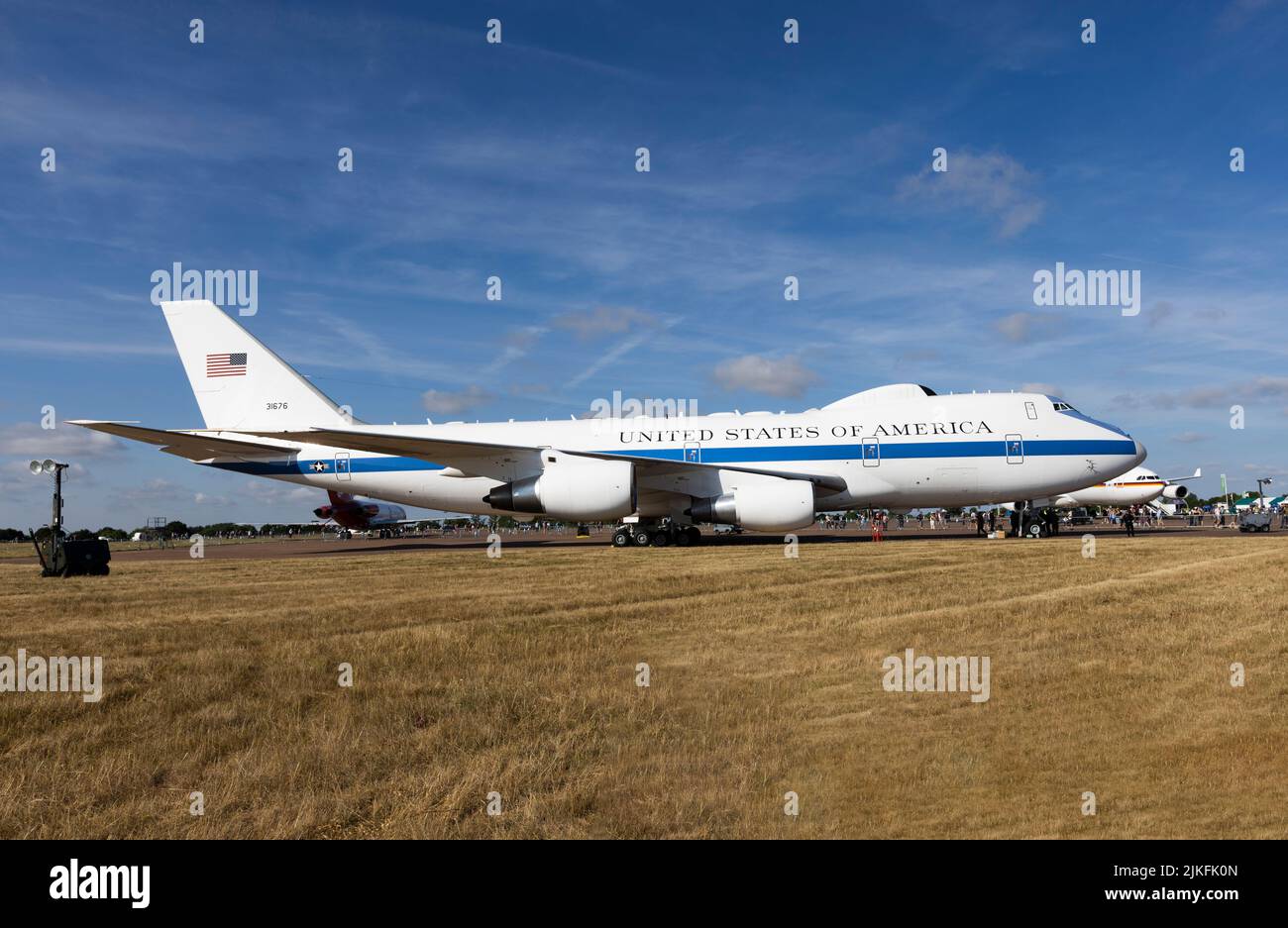 Boeing E-4B Nightwatch at the 2022 Royal International Air Tattoo Stock Photo