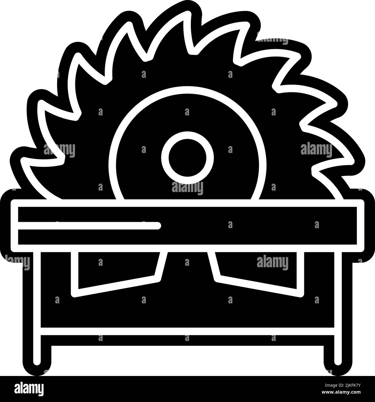 circular saw icon black vector illustration Stock Vector Image & Art