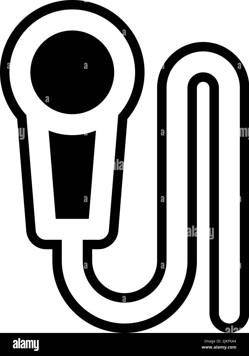 microphone icon black vector illustration Stock Vector Image & Art - Alamy
