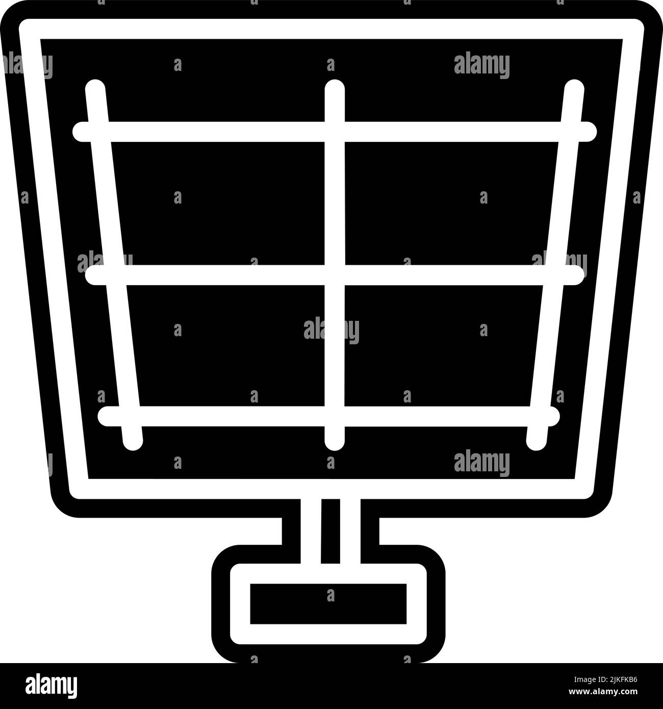 solar panel icon black vector illustration Stock Vector Image & Art - Alamy