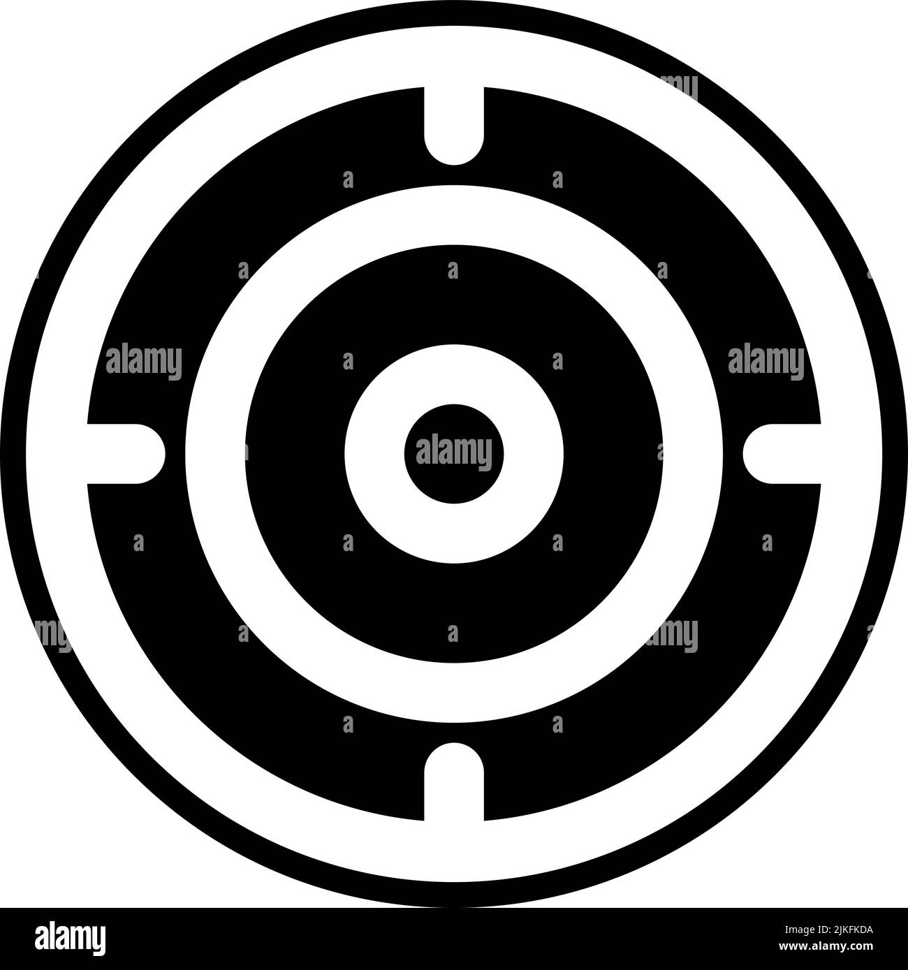 target icon black vector illustration Stock Vector Image & Art Alamy